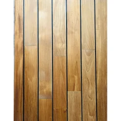 Parquet pont de bateau avec joint de PU intégré en teck indonésien massif INES-Aelle Carrelage Outlet