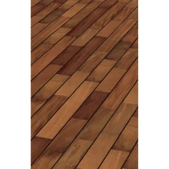 Aelle Carrelage Parquet pont de bateau avec joint de PU intégré en Acajou STEPHANIE