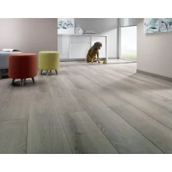 Parquet stratifié 8 mm GRIS BUILDING - OSMOZE-Eiffel art construction Sale