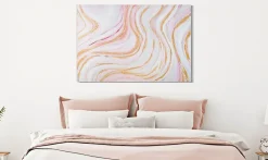 Mauro Ferretti Peinture sur toile abstraite multicolore cm 60x2,7x90