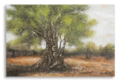 Mauro Ferretti Peinture sur toile avec applications en relief cm 120x3,8x80