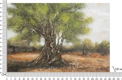 Mauro Ferretti Peinture sur toile avec applications en relief cm 120x3,8x80