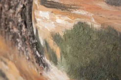 Mauro Ferretti Peinture sur toile avec applications en relief cm 120x3,8x80