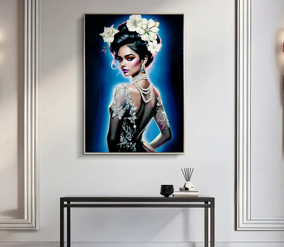 Peinture sur toile laquée avec cadre 72x4x102 cm-Mauro Ferretti Best