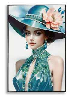 Peinture sur toile laquée avec cadre 62x4x92 cm-Mauro Ferretti Discount