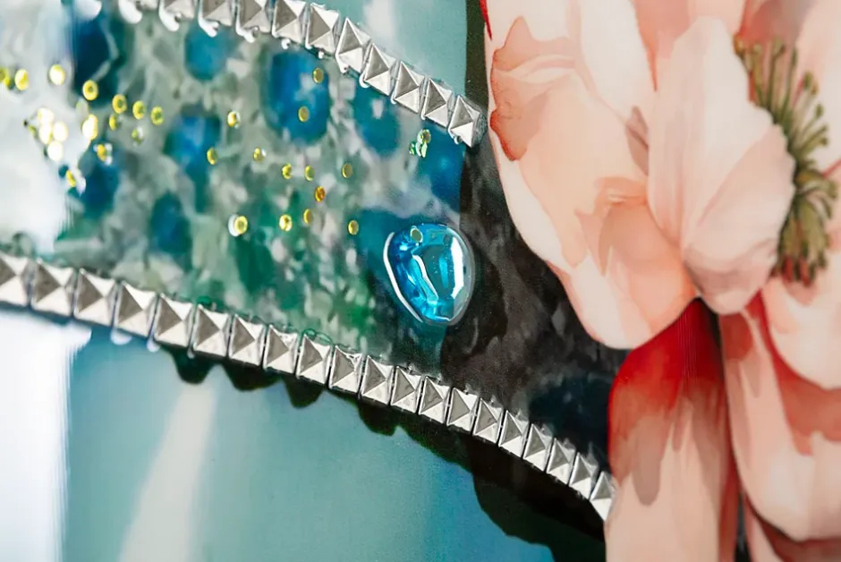 Peinture sur toile laquée avec cadre 62x4x92 cm-Mauro Ferretti Discount