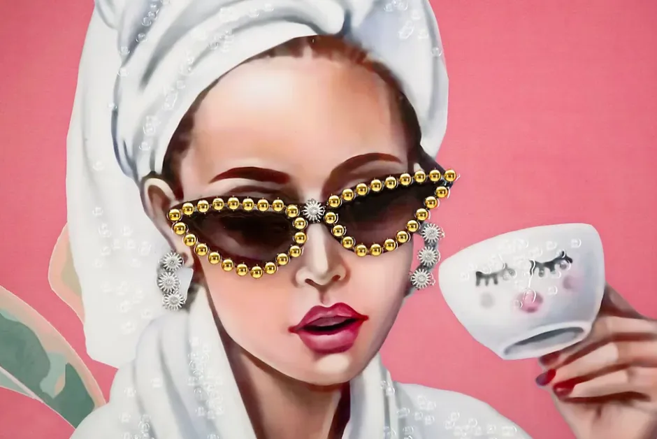 Peinture sur toile laquée avec cadre 82x4x82 cm-Mauro Ferretti Sale