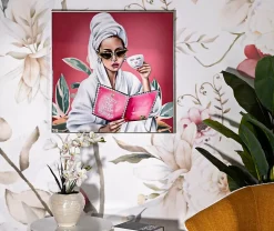 Peinture sur toile laquée avec cadre 82x4x82 cm-Mauro Ferretti Sale