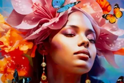 Mauro Ferretti Peinture sur toile laquée avec cadre 62x4x92 cm