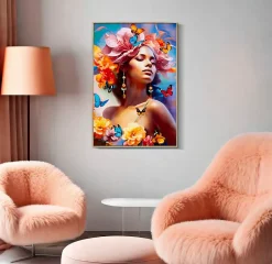 Mauro Ferretti Peinture sur toile laquée avec cadre 62x4x92 cm