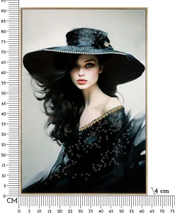 Peinture sur toile laquée avec cadre 62x4x92 cm-Mauro Ferretti Best