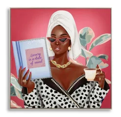 Peinture sur toile laquée avec cadre 82x4x82 cm-Mauro Ferretti