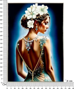 Mauro Ferretti Peinture sur toile laquée avec cadre 72x4x102 cm