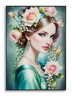 Peinture sur toile laquée avec cadre 72x4x102 cm-Mauro Ferretti Clearance