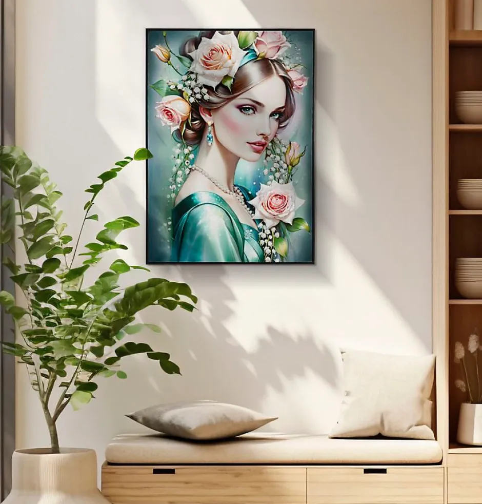 Peinture sur toile laquée avec cadre 72x4x102 cm-Mauro Ferretti Clearance