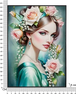 Peinture sur toile laquée avec cadre 72x4x102 cm-Mauro Ferretti Clearance