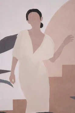 Mauro Ferretti Peinture sur toile multicolore femme cm 80x3,7x100