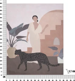 Mauro Ferretti Peinture sur toile multicolore femme cm 80x3,7x100