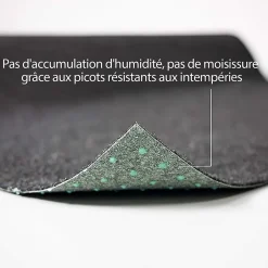 Floordirekt Pelouse synthétique Farbwunder Pro Noir 200 x 500 cm