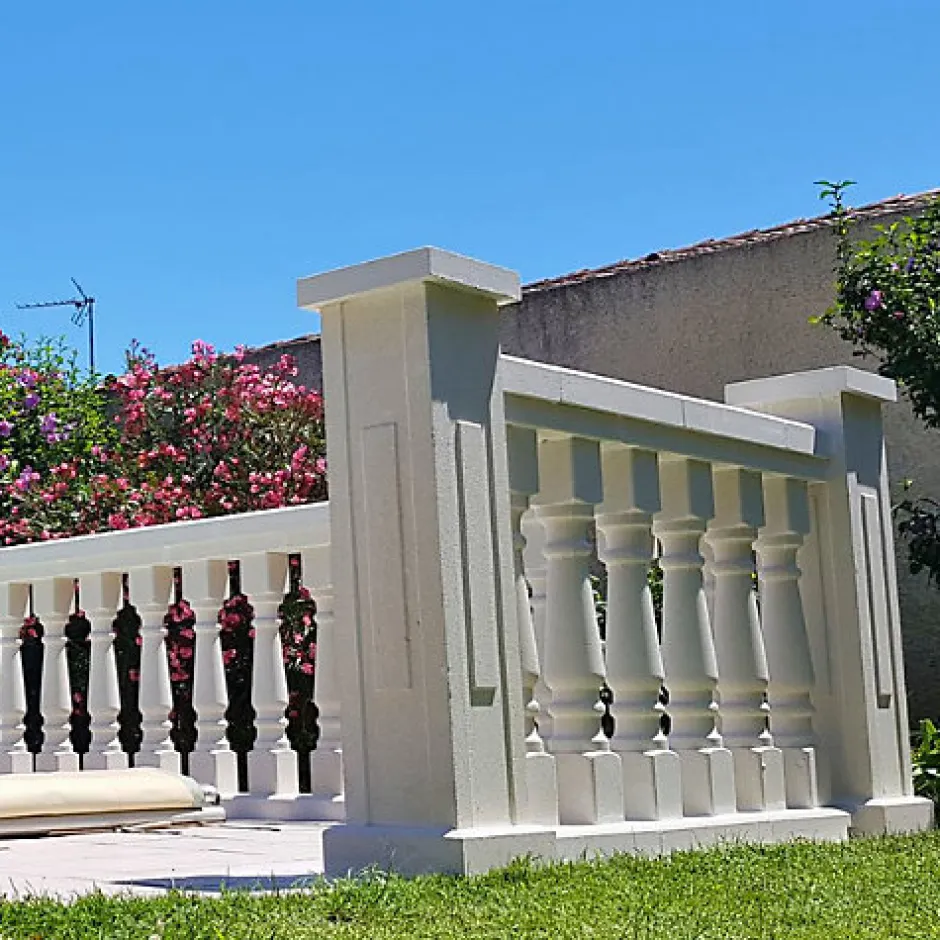 Prensimac PILIER BETON 115 cm - Lot de 6 - Dimensions : L 115 x l 24 cm - SERIE B78