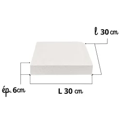 Prensimac PILIER BETON 115 cm - Lot de 6 - Dimensions : L 115 x l 24 cm - SERIE B78