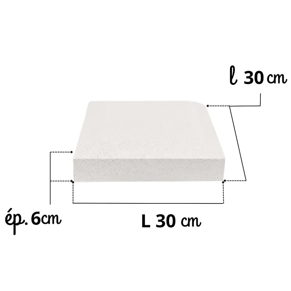 Prensimac PILIER BETON 115 cm - Lot de 6 - Dimensions : L 115 x l 24 cm - SERIE B78