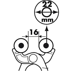Mejix Pince À Molettes 180135 - Ouverture Max 16 Mm - Longueur 200 Mm