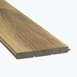 Plancher massif à clouer pin maritime coloris miel l. 17 x ép.2,1 cm- Hot