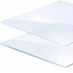 Plaque de verre synthétique Polyglass clair lisse translucide 100x100cm ép. 4 mm Sedpa-Sedpa France