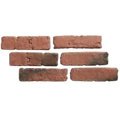 Plaquette de parement béton Industry rouge (vendue au carton)- Discount