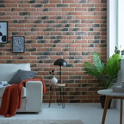 Plaquette de parement béton Industry rouge (vendue au carton)- Discount