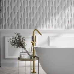 Plaquette de parement effet 3D - AERO WHITE - - 0,48m² - intérieur-Modulo Hot