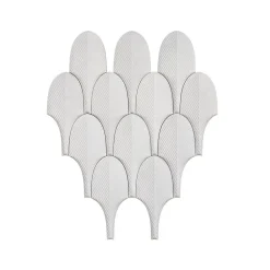 Plaquette de parement effet 3D - AERO WHITE - - 0,48m² - intérieur-Modulo Hot