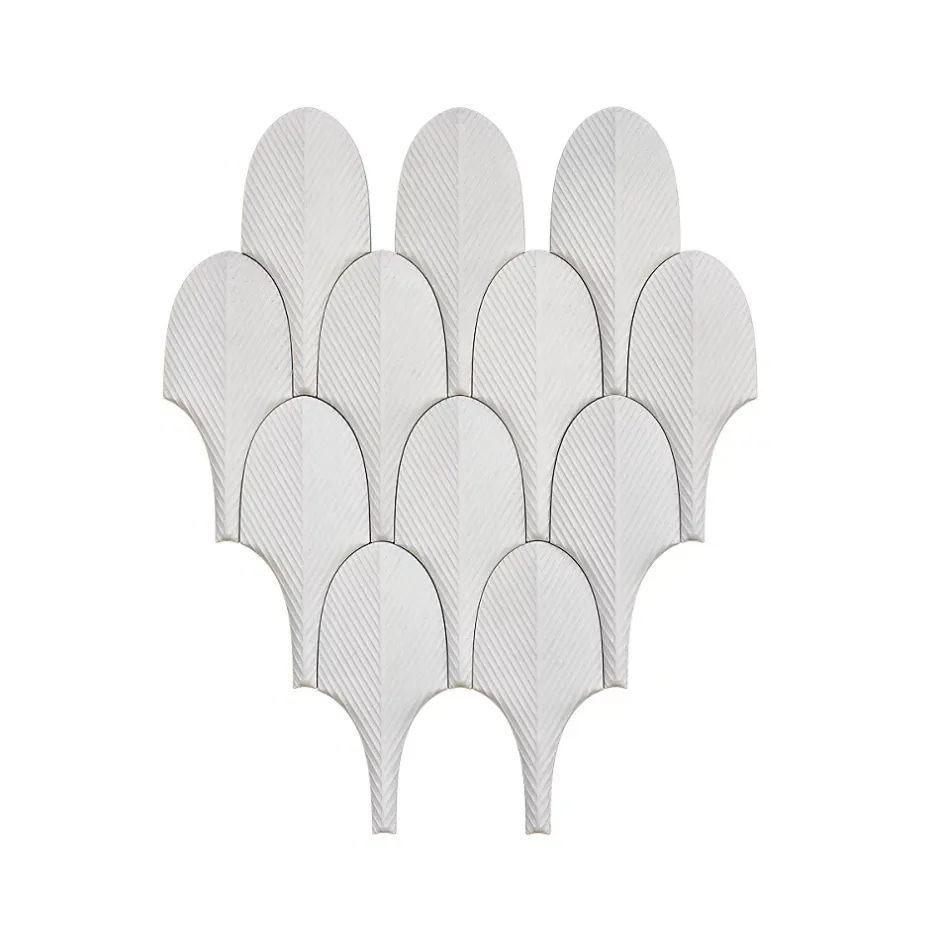 Plaquette de parement effet 3D - AERO WHITE - - 0,48m² - intérieur-Modulo Hot