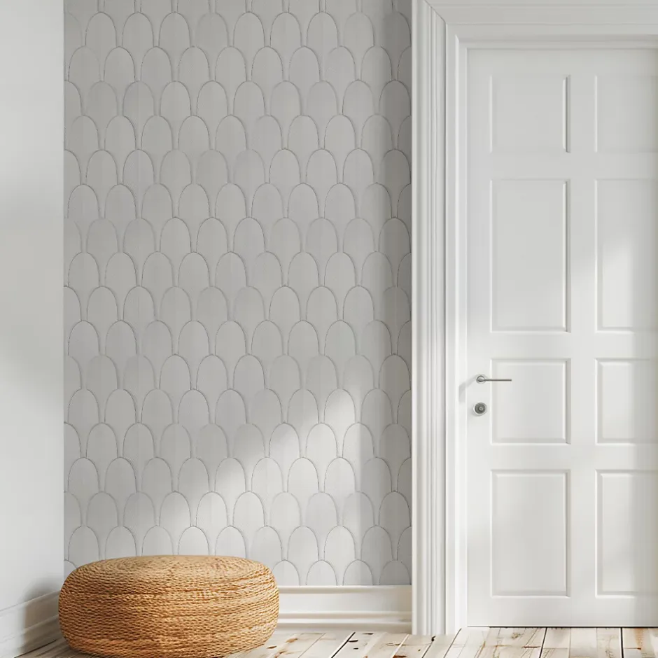 Plaquette de parement effet 3D - AERO WHITE - - 0,48m² - intérieur-Modulo Hot