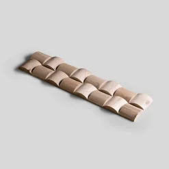 Wwd Plaquette de parement en bois massif effet 3D RUBATO - Chêne - 60 x 15 cm - 11 panneaux - 1m²