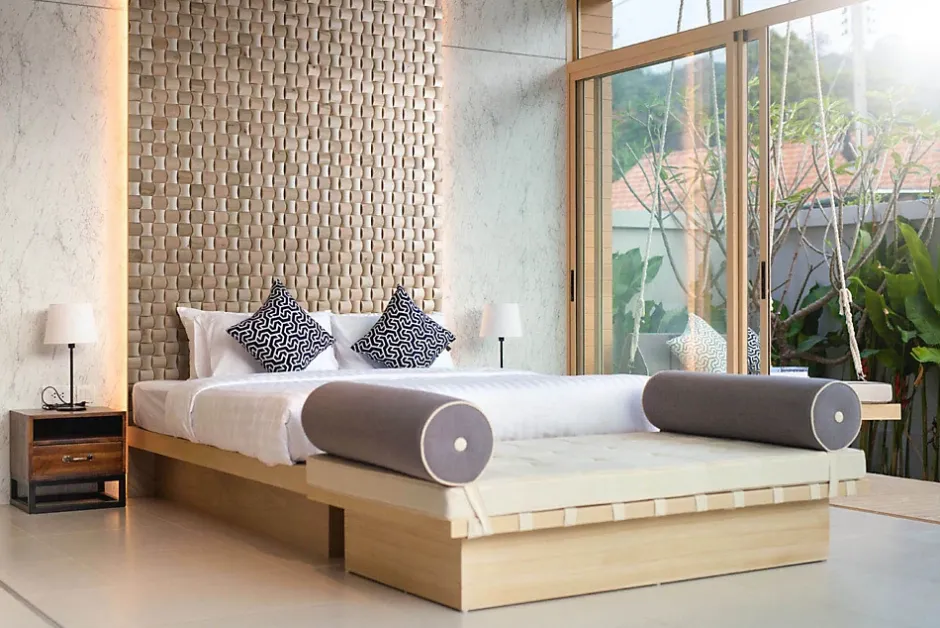 Wwd Plaquette de parement en bois massif effet 3D RUBATO - Chêne - 60 x 15 cm - 11 panneaux - 1m²