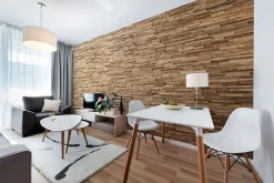 Plaquette de parement en bois effet 3D A PRIORI - Bois récupéré - 72 x 10cm - 14 panneaux - 1m²-Wwd Hot