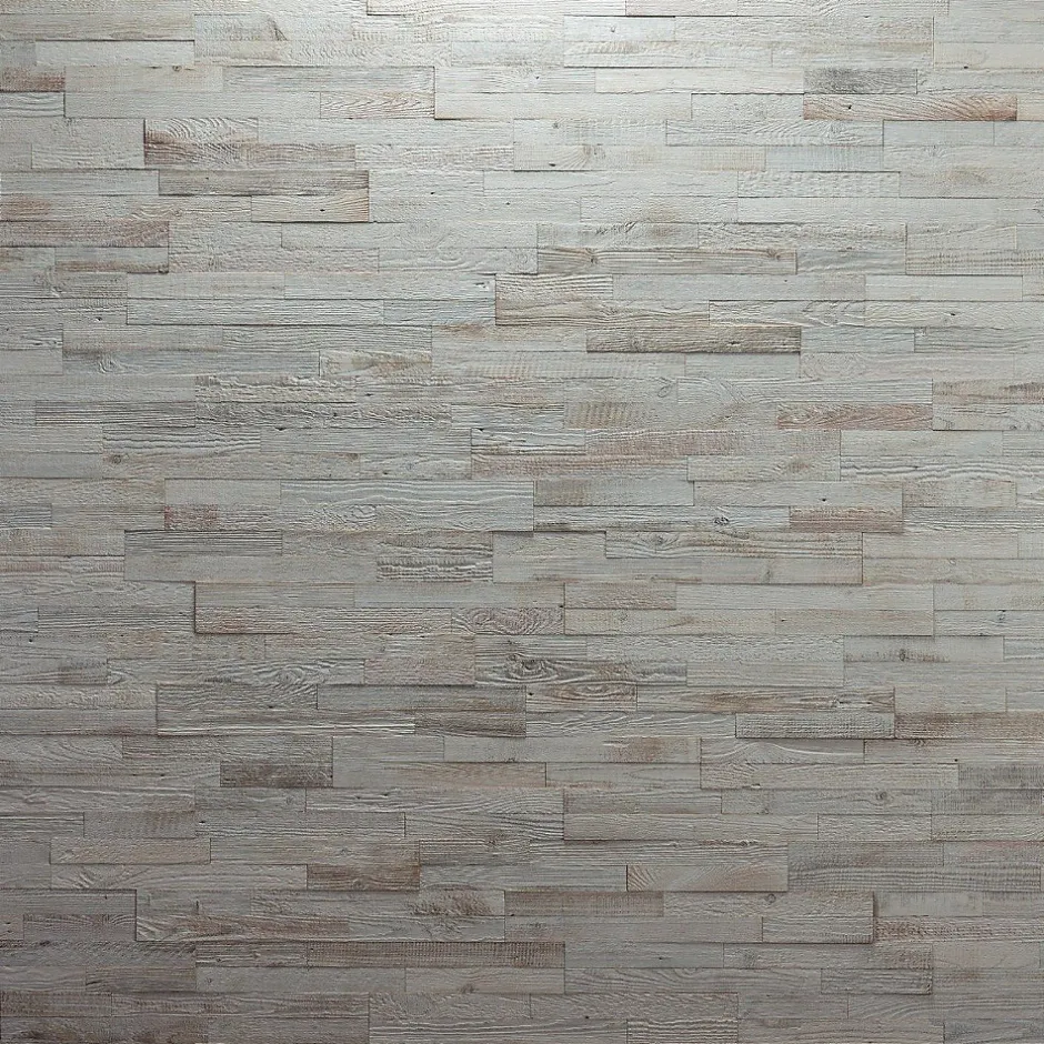 Wwd Plaquette de parement en bois effet 3D CITO - Bois récupéré - 72 x 10cm - 42 panneaux - 3m²