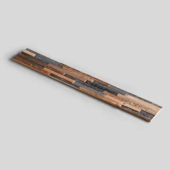 Wwd Plaquette de parement en bois effet 3D SELECTIO - Bois récupéré - 72 x 10cm - 14 panneaux - 1m²