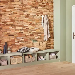 Plaquette de parement intérieur Madura teck coloris naturel