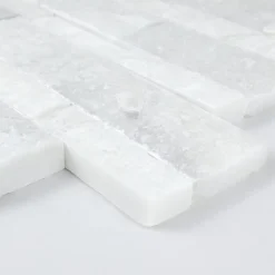 Casa Linéa PLAQUETTE DE PAREMENT MARBRE BLANC CASA LINEA 15X45X1,7