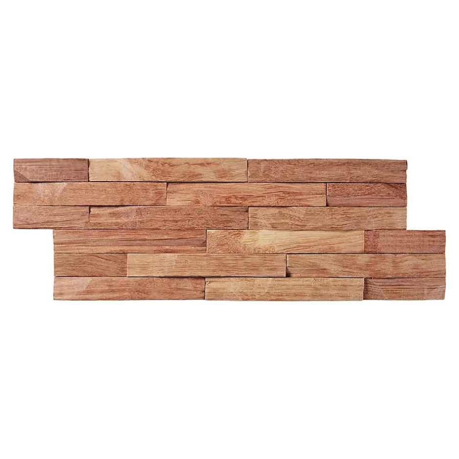 Plaquette de parement mural décoratif en bois - 1-1,8 x 18 x 49,5 cm - Aspect Brut-Woodbord Best