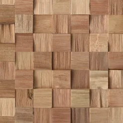 Plaquette de parement mural décoratif en bois - 0,8-1,8 x 36 x 36 cm - Lot de 4 - Aspect Mosaïque-Woodbord Sale
