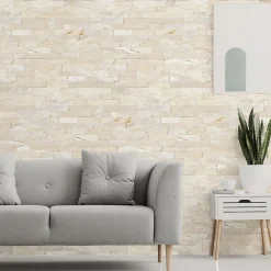 Modulo Plaquette de parement pierre naturelle - NATIMUR CREAM - - 0,47m² - intérieur/extérieur