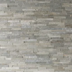 Plaquette de parement Slim 2 pierre naturelle gris clair (vendue au carton)