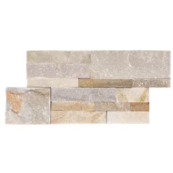 Plaquette de parement Slim Multiformat pierre naturel beige rosée-Lithos