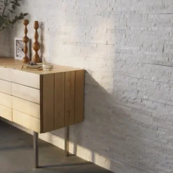 Plaquette de parement Snow White pierre naturelle (vendue au carton)-