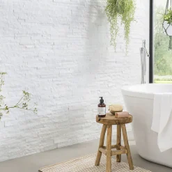 Plaquette de parement Snow White pierre naturelle (vendue au carton)-