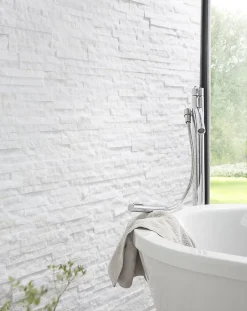 Plaquette de parement Snow White pierre naturelle (vendue au carton)-